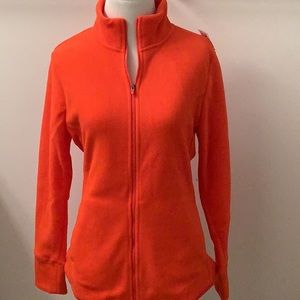 Old Navy: Microfleece Full-Zip Top Jacket - Women’s Size S, Orange, Side Pockets